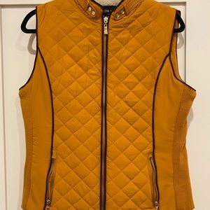 Mustard Yellow Vest with Sherpa Lining